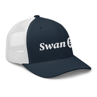 Load image into Gallery viewer, Swan Snow Logo Bitcoin Trucker Hat-fomo21

