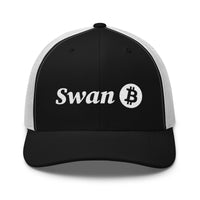 Load image into Gallery viewer, Swan Snow Logo Bitcoin Trucker Hat-fomo21
