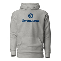 Load image into Gallery viewer, Swan.com Primary Vertical Logo Bitcoin Hoodie Sweatshirt-fomo21
