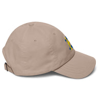 Load image into Gallery viewer, Swedish Flag Bitcoin B Dad Hat-Dad Hat-fomo21
