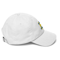 Load image into Gallery viewer, Swedish Flag Bitcoin B Dad Hat-Dad Hat-fomo21
