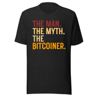 Load image into Gallery viewer, The Man The Myth The Bitcoiner Bitcoin T-Shirt-fomo21
