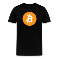 Load image into Gallery viewer, Original Bitcoin logo t-shirt in black
