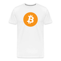 Load image into Gallery viewer, Original Bitcoin logo t-shirt in white
