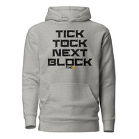 Load image into Gallery viewer, Tick Tock Next Block Bitcoin Hoodie Sweatshirt-Pullover Hoodie Sweatshirt-fomo21
