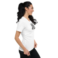 Load image into Gallery viewer, Tick Tock Next Block Bitcoin Women's V-Neck T-Shirt-Women's V-Neck T-Shirt-fomo21
