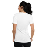 Load image into Gallery viewer, Tick Tock Next Block Bitcoin Women's V-Neck T-Shirt-Women's V-Neck T-Shirt-fomo21
