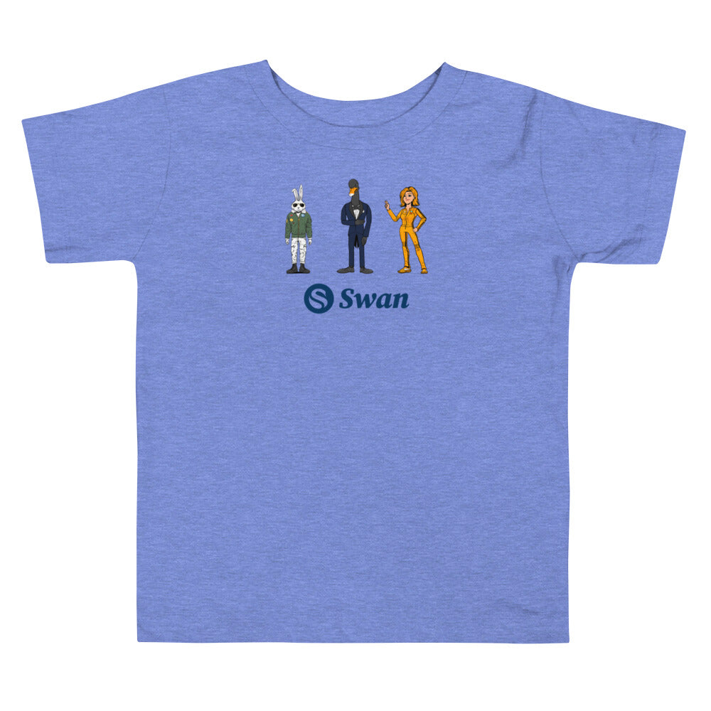 Swan Cartoon Bitcoin Toddler T-Shirt - fomo21