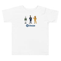 Load image into Gallery viewer, Swan Cartoon Bitcoin Toddler T-Shirt - fomo21
