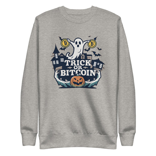Trick Or Bitcoin Crewneck Sweatshirt-fomo21
