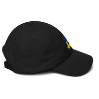 Load image into Gallery viewer, Ukrainian Flag Bitcoin B Dad Hat-fomo21

