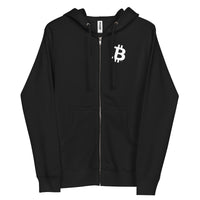 Load image into Gallery viewer, Simple B Bitcoin Zip-up Hoodie Sweatshirt - fomo21
