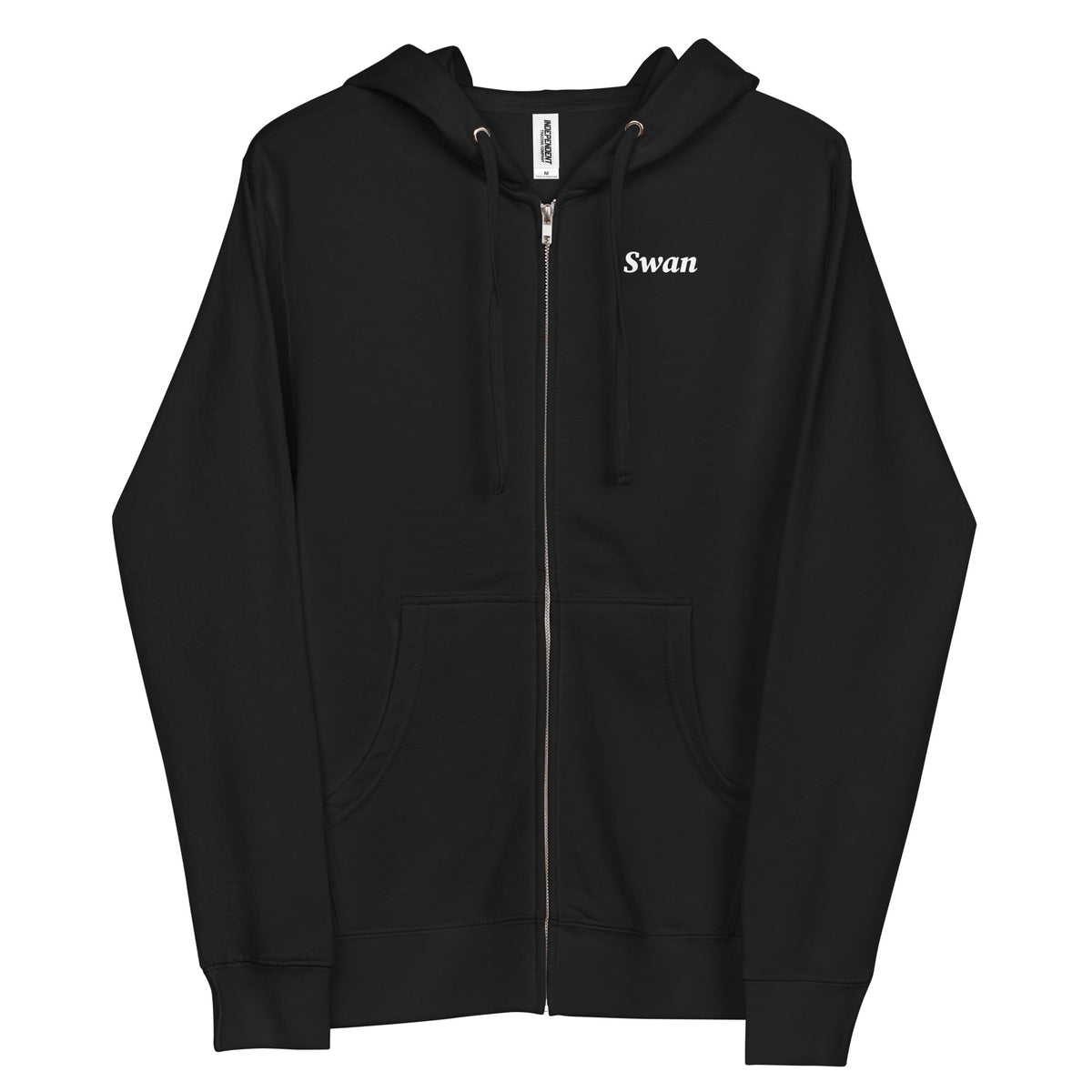 Big Time Swan Logo Bitcoin Zip-up Hoodie Sweatshirt - fomo21