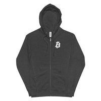 Load image into Gallery viewer, Simple B Bitcoin Zip-up Hoodie Sweatshirt - fomo21
