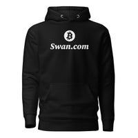 Load image into Gallery viewer, Swan.com Snow Logo Bitcoin Hoodie Sweatshirt - fomo21
