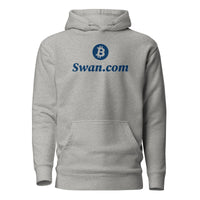 Load image into Gallery viewer, Swan.com Primary Vertical Logo Bitcoin Hoodie Sweatshirt - fomo21
