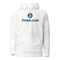 Load image into Gallery viewer, Swan.com Primary Vertical Logo Bitcoin Hoodie Sweatshirt - fomo21
