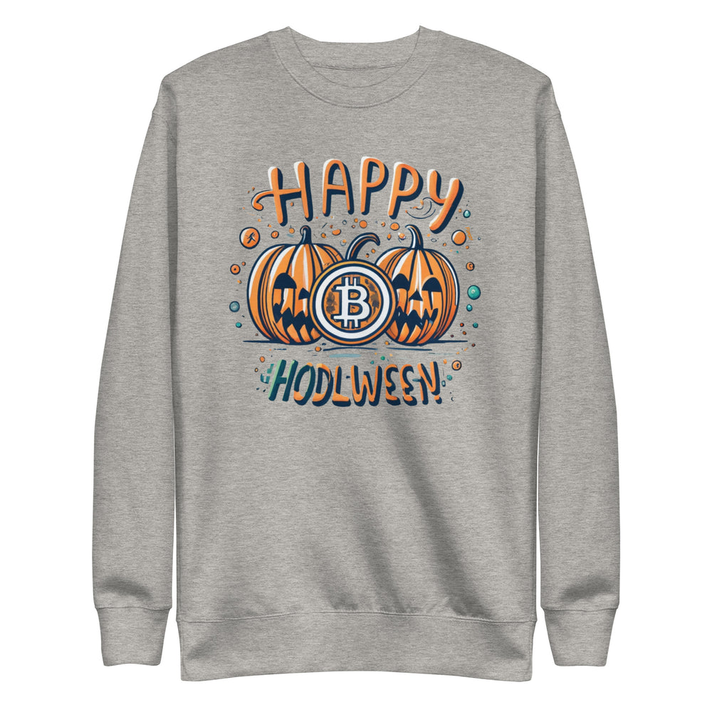 HODLween Pumpkins Bitcoin Crewneck Sweatshirt - fomo21