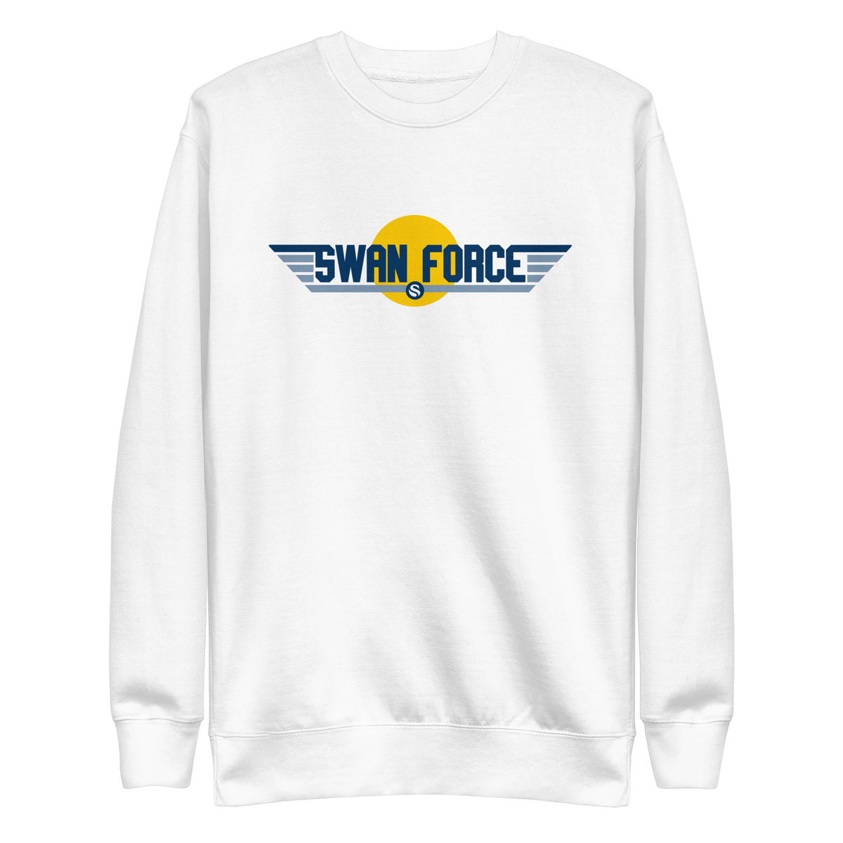 Swan Force Logo Bitcoin Crewneck Sweatshirt - fomo21