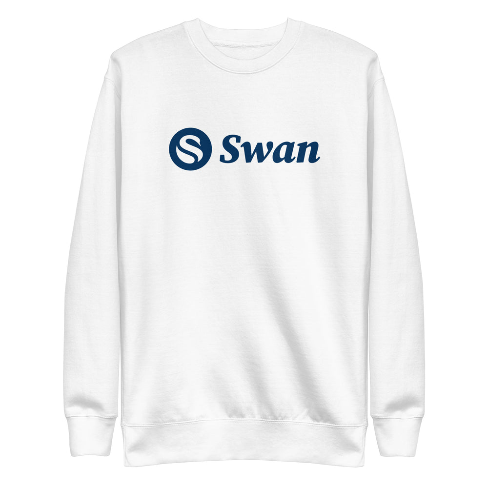 Swan Primary Logo Bitcoin Crewneck Sweatshirt - fomo21