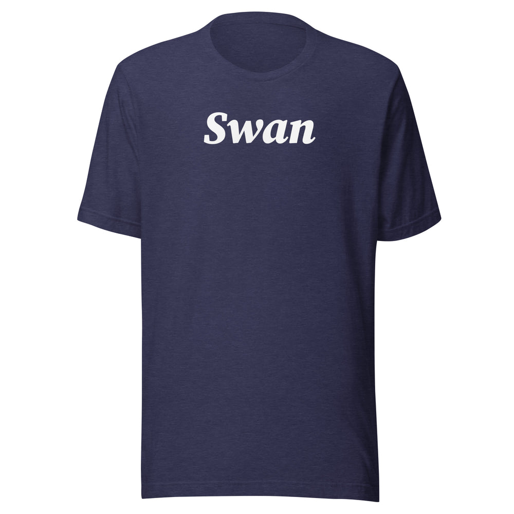 Swan Snow Word Mark Bitcoin T-Shirt - fomo21