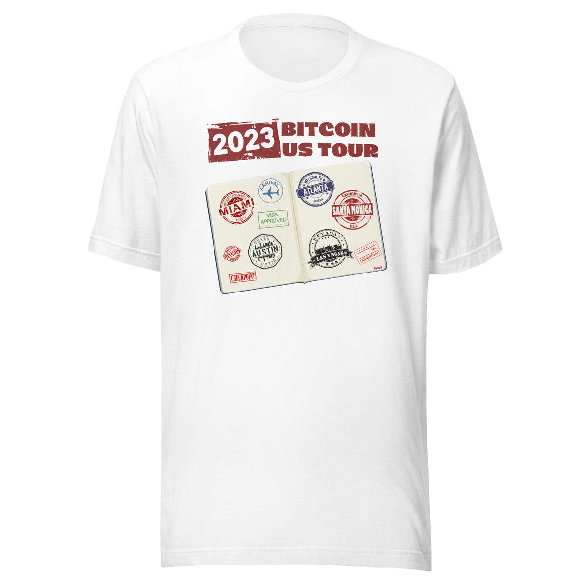 2023 US Bitcoin Conference Tour T-Shirt - fomo21