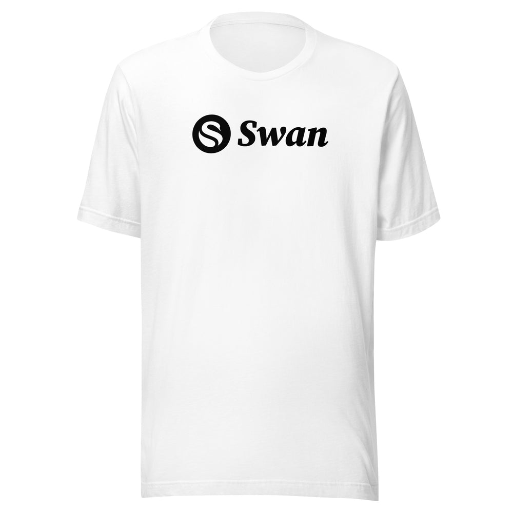 Swan Black Logo Bitcoin T-Shirt - fomo21
