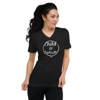 Load image into Gallery viewer, Child Of Satoshi Bitcoin Women&#39;s V-Neck T-Shirt - fomo21
