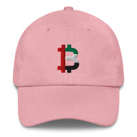 Load image into Gallery viewer, United Arab Emirates (UAE) Flag Bitcoin B Dad Hat-fomo21
