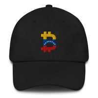 Load image into Gallery viewer, Venzuelan Flag Bitcoin B Dad Hat-fomo21

