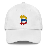 Load image into Gallery viewer, Venzuelan Flag Bitcoin B Dad Hat-fomo21
