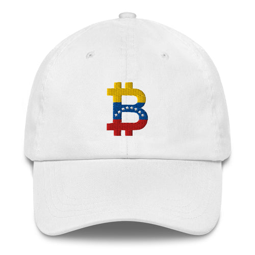 Venzuelan Flag Bitcoin B Dad Hat-fomo21