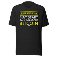 Load image into Gallery viewer, Warning May Start Talking About Bitcoin T-Shirt-fomo21
