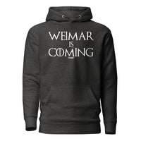 Load image into Gallery viewer, Weimar Is Coming Bitcoin Hoodie Sweatshirt-Pullover Hoodie Sweatshirt-fomo21
