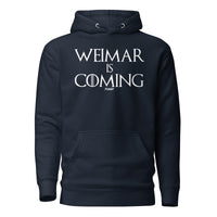 Load image into Gallery viewer, Weimar Is Coming Bitcoin Hoodie Sweatshirt-Pullover Hoodie Sweatshirt-fomo21

