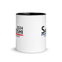 Load image into Gallery viewer, Satoshi For President 2024 (Black Lettering) Bitcoin Coffee Mug - fomo21
