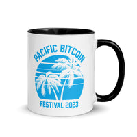 Load image into Gallery viewer, Pacific Bitcoin Festival 2023 White Coffee Mug - fomo21
