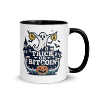 Load image into Gallery viewer, Trick Or Bitcoin Coffee Mug - fomo21
