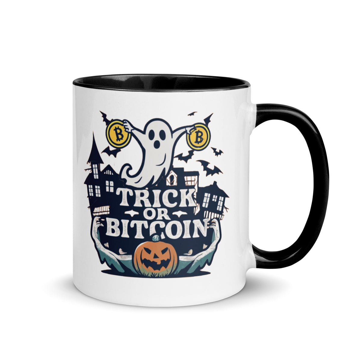 Trick Or Bitcoin Coffee Mug - fomo21