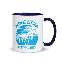 Load image into Gallery viewer, Pacific Bitcoin Festival 2023 White Coffee Mug - fomo21
