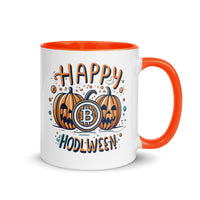 Load image into Gallery viewer, HODLween Pumpkins Bitcoin Coffee Mug - fomo21
