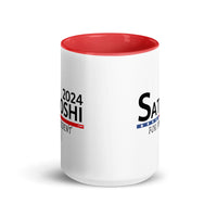 Load image into Gallery viewer, Satoshi For President 2024 (Black Lettering) Bitcoin Coffee Mug - fomo21
