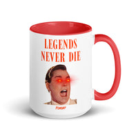Load image into Gallery viewer, Legends Never Die Bitcoin White Coffee Mug - fomo21
