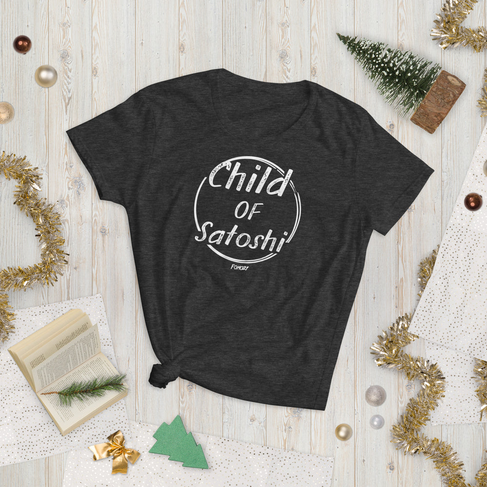 Child Of Satoshi Bitcoin Women's Fashion Fit T-Shirt - fomo21