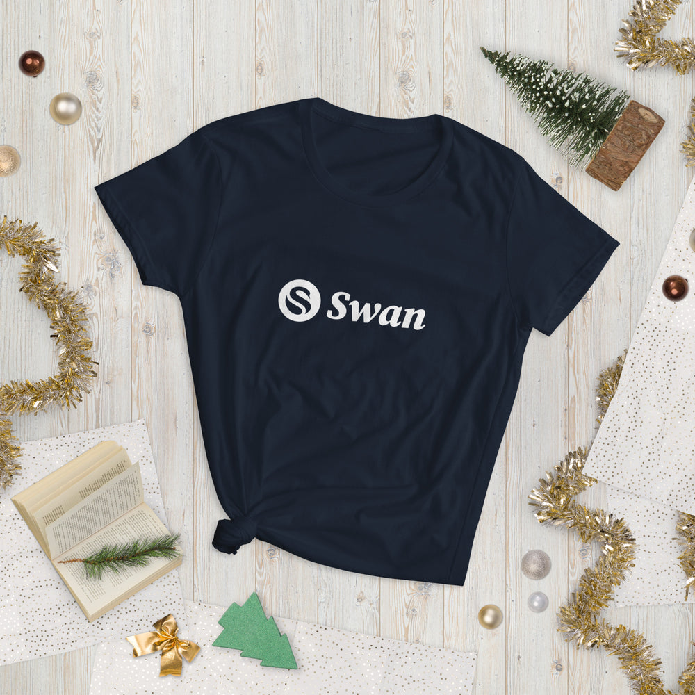 Swan Logo Bitcoin Women's Fashion Fit T-Shirt - fomo21