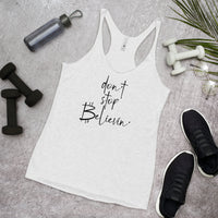 Load image into Gallery viewer, Don&#39;t Stop Believin&#39; Bitcoin Women’s Tank Top - fomo21
