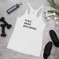 Load image into Gallery viewer, Wife Mom Bitcoiner Bitcoin Women’s Tank Top - fomo21
