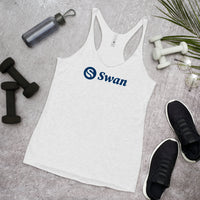 Load image into Gallery viewer, Swan Logo Bitcoin Women&#39;s Tank Top - fomo21
