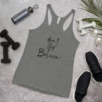 Load image into Gallery viewer, Don&#39;t Stop Believin&#39; Bitcoin Women’s Tank Top - fomo21
