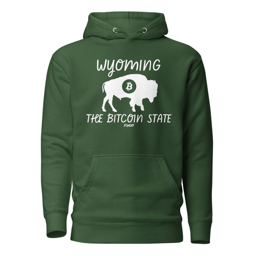 Wyoming The Bitcoin State Hoodie Sweatshirt-fomo21